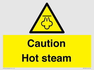 Caution Hot steam